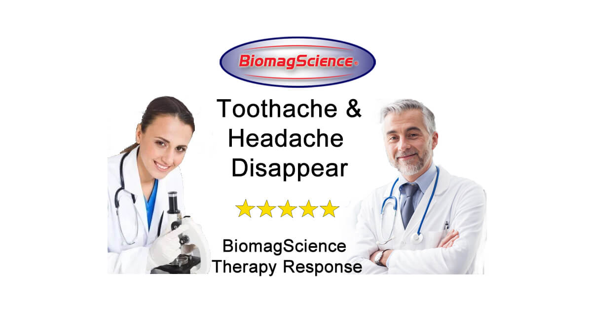 biomagscience condition toothache headache magnet therapy 20200817